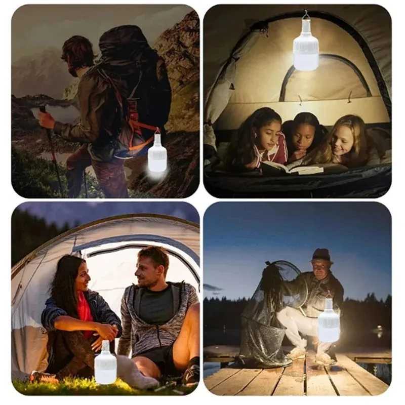 Outdoor Picnics Wireless Hanging Tent Lights Usb Rechargeable Portable Camping Led Bulb Emergency Long Battery Life Lighting M251115