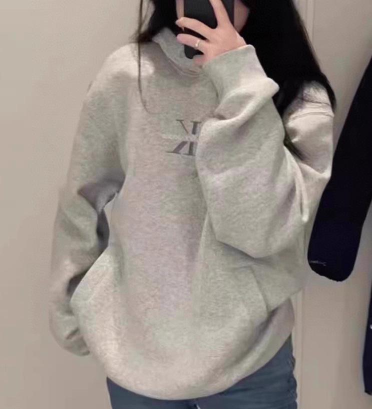 Designer Men's Hoodies Letter Embroidered Hoodie Gray Pullover Jumpers Loose Sweater Women Hoodie Coats Fashion Clothing