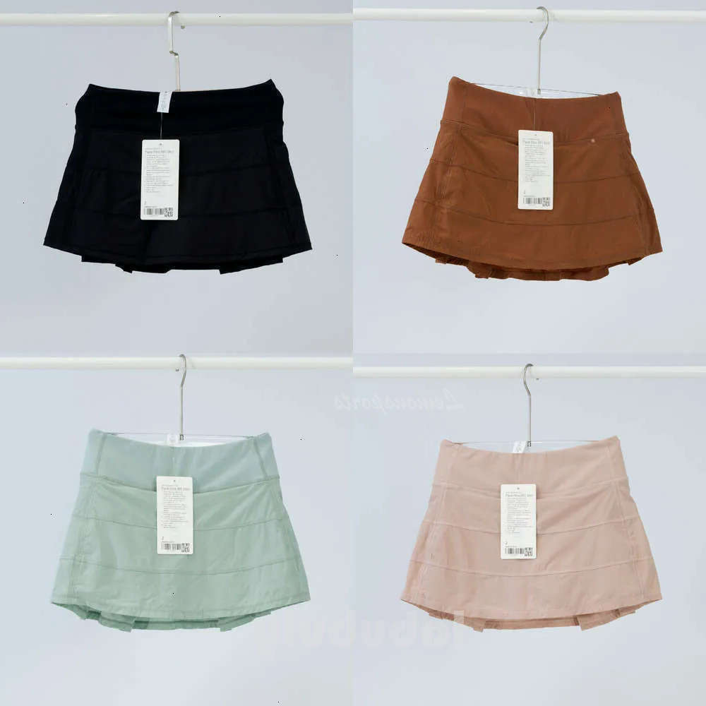 Autumn Women Casual Tennis Yoga sets Shirts Quick-drying Running Pleated Outdoor luluity lemoner Sport short shirt luluity lemoner leggings