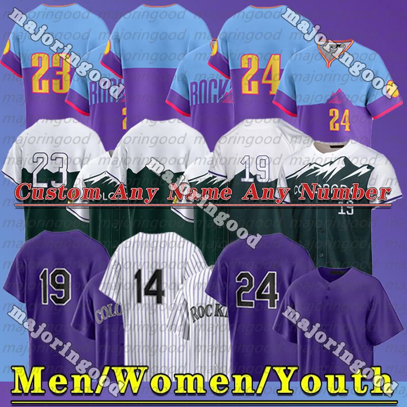 City Connect coloradoS Baseball Jersey rockies jersey Kris Bryant jersey Brenton Doyle Ryan McMahon Nolan Jones Ezequiel Tovar Charlie Blackmon Toglia jerseys
