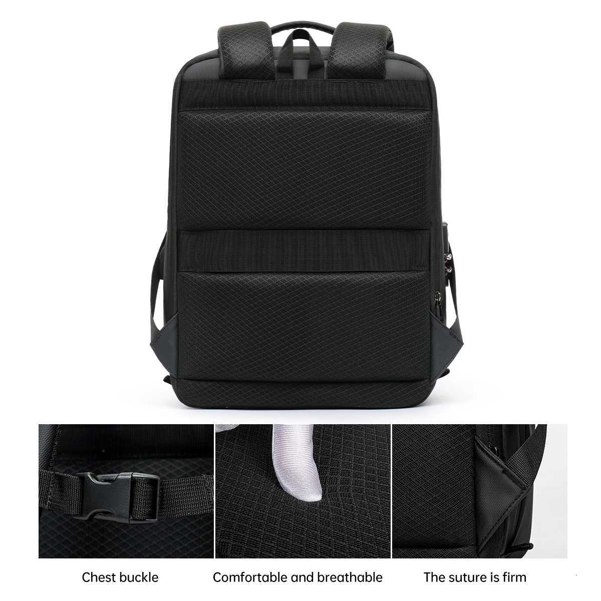 Backpack Mens Expandable Computerbag Large Capacity Business Travel Business Trip Luggage Bag E-Sports Game Hard Shell BackpackW251114