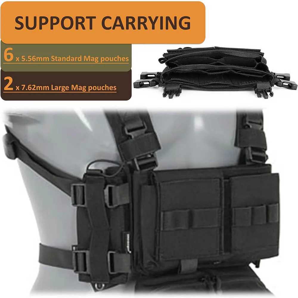 Chest Rig Multifunctional CS Field Molle Dangler Pouch Camouflage Training Vest Outdoor Camping Match Pack Hunting Entertainment XJ250730XJ251114