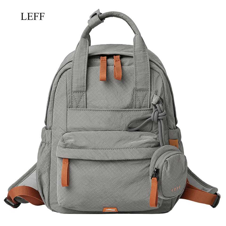 LEFF Small Womens Backpack New Outdoor Commuting Light Waterproof Backpack Casual Travel Female Backpacks Nylon Mini BackpackW251114