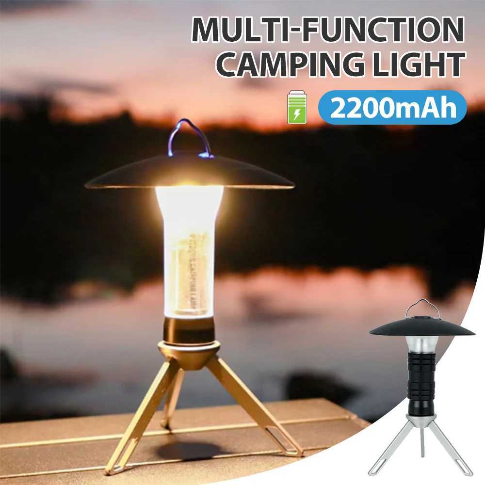 1PCS Super Bright LED Multi-Functional Camping Light Outdoor Rechargeable Flashlight Portable Carrying Light Camping Essentials M251115