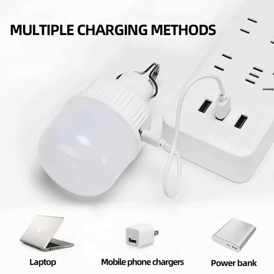 Miflame Portable LED Camping Lantern USB Rechargeable 3 Mode High Power Emergency Light for Tent Patio Garden Outdoor Night Use M251115