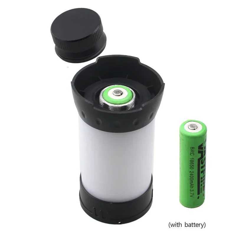 Portable White Red Camping Lantern 5 Level Brightness Hanging Tent usb rechargeable Emergency Flashlight18650 Battery M251115