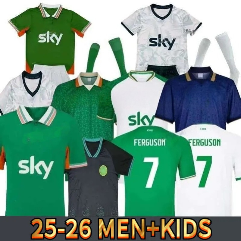 Ireland Soccer Jerseys Kit DOHERTY DUFFY St.Patrick's Day 2025 2026 Home Green White Tops Tee Egan BRADY KEANE Hendrick McClean Football Shirt Men Kids