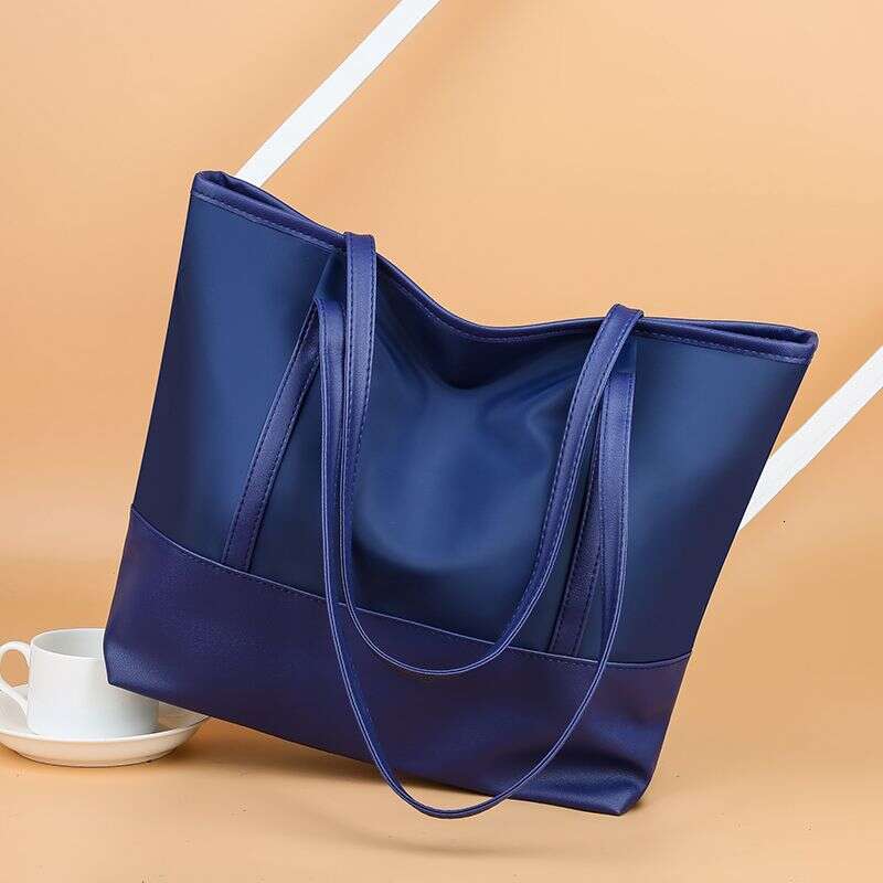 Oxford Cloth Waterproof Handbag, Large Capacity Simple Tote Bag