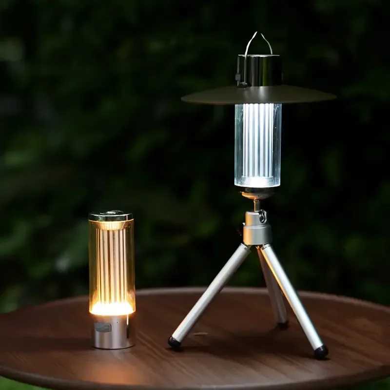 Portable Camping Lantern Multifunctional LED Camping Light Waterproof Outdoor Light Lantern with Base and Tripod M251115