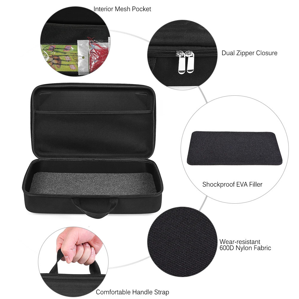 Outdoor Fishing Bag EVA Shockproof Gear Rod Roll Accessories Portable Storage 250410