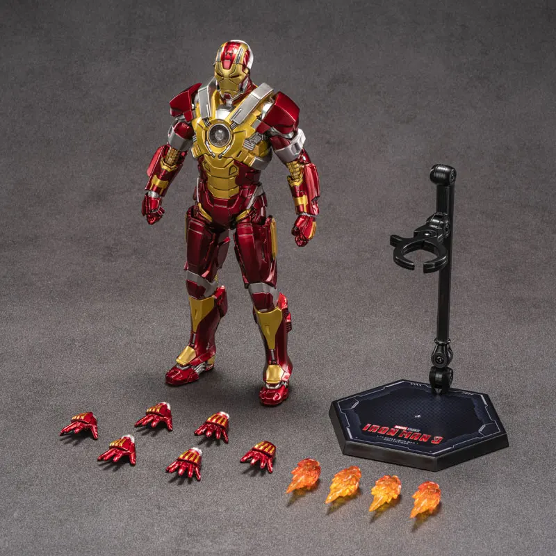 ZD Toys Marvel Official Licensed Iron Man MK17 7Inch Tony Stark Action Figure Avengers 1/10 Scale Collectible Model Kids Gifts Bulk Wholesale