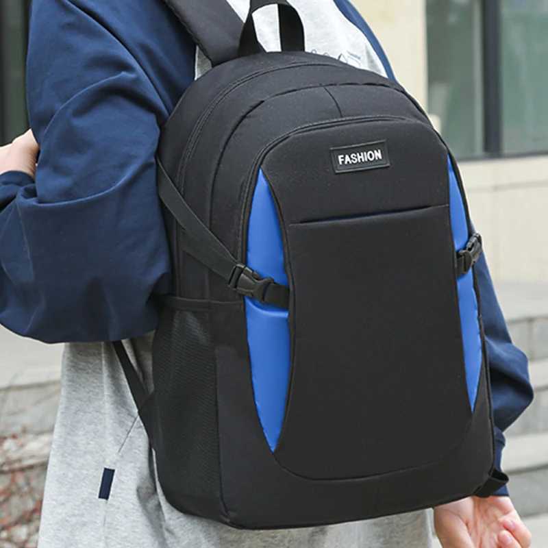 Dual-shoulder backpack mens bag computer bag large capacity multi-functional business trip travel bag for studyW251114