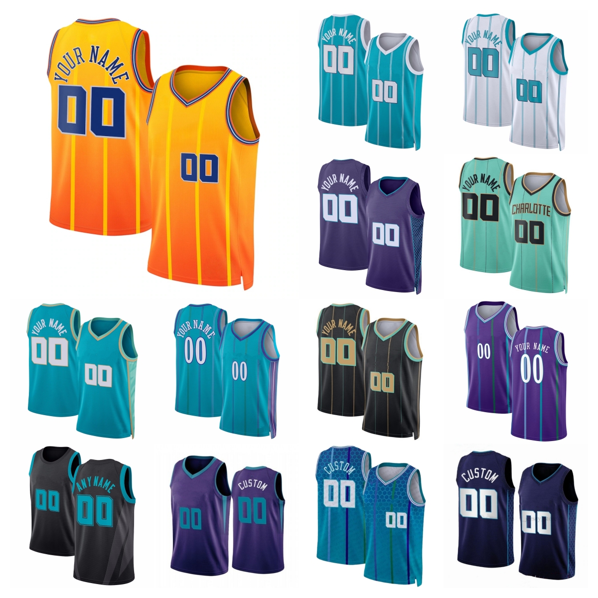 LaMelo Ball Jersey City Basketball Miles Bridges Kon Knueppel Collin Sexton Brandon Miller Tre Mann Ryan Kalkbrenner Moussa Diabate Sion James KJ Simpson Statement