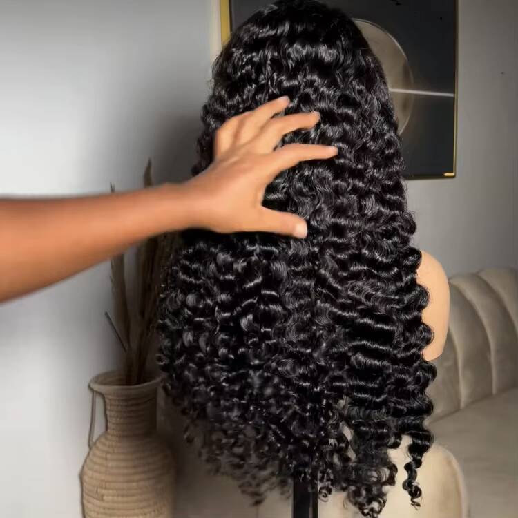 Burmese Curly Raw Hair Glueless Pre Pluck Wig 13x4 Lace Front Human Hair Wigs Hd Lace Frontal Loose Deep Wave Curly Wigs