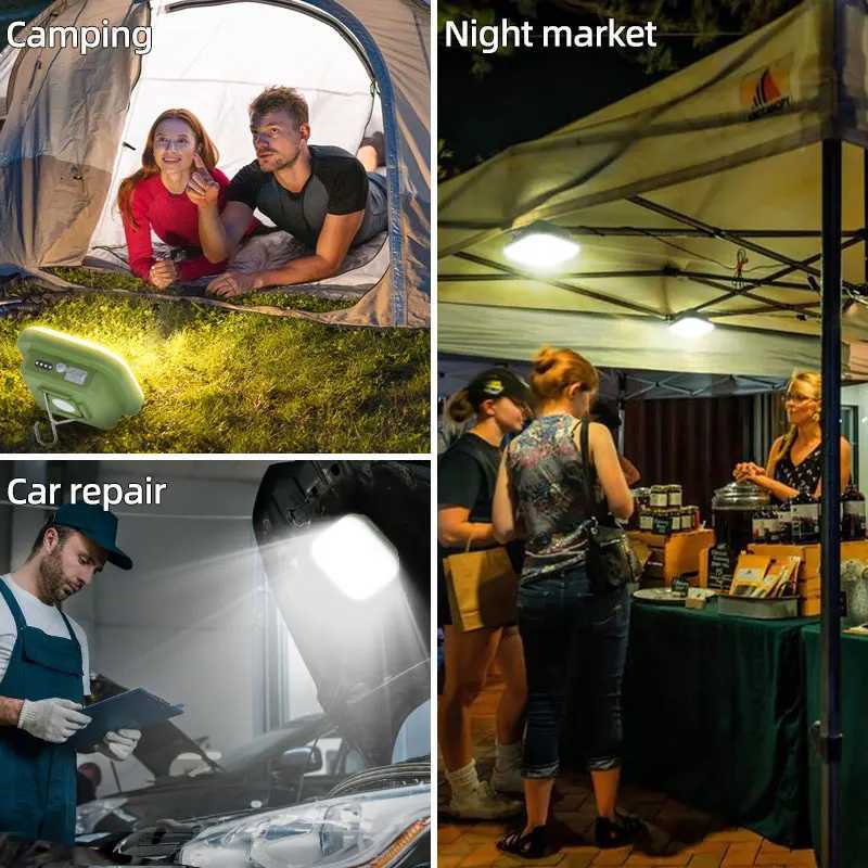 MOSLIGHTING 30W Camping Lantern Strong Super bright 50W Portable Flashlights USB Fast Rechargeable Outdoor Hanging Tent Lighting M251115