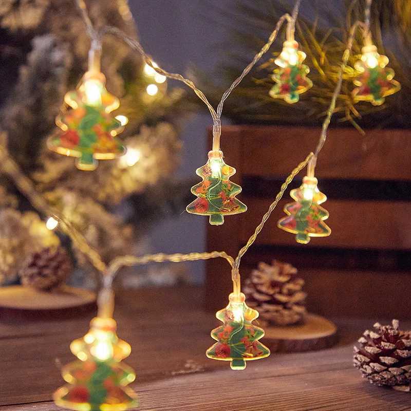 Christmas LED Lights String Santa Claus Snowman Fairy String Light Xmas Garland Xmas Tree LED Light Navidad Christmas DecorationM251115