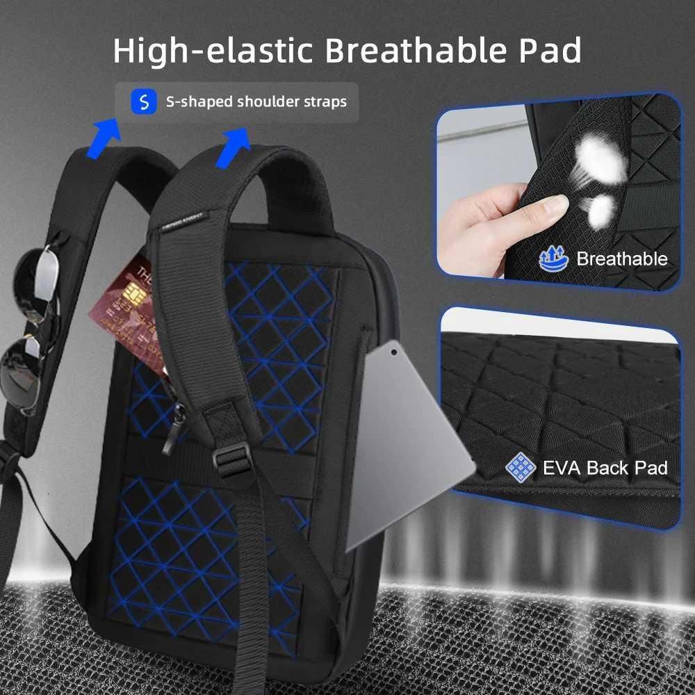 HK Slim 156 inch Laptop Backpack for Men Waterproof Business Backpack Anti-Theft School Bag Travel Daypacks for Daily Cmute Y251114