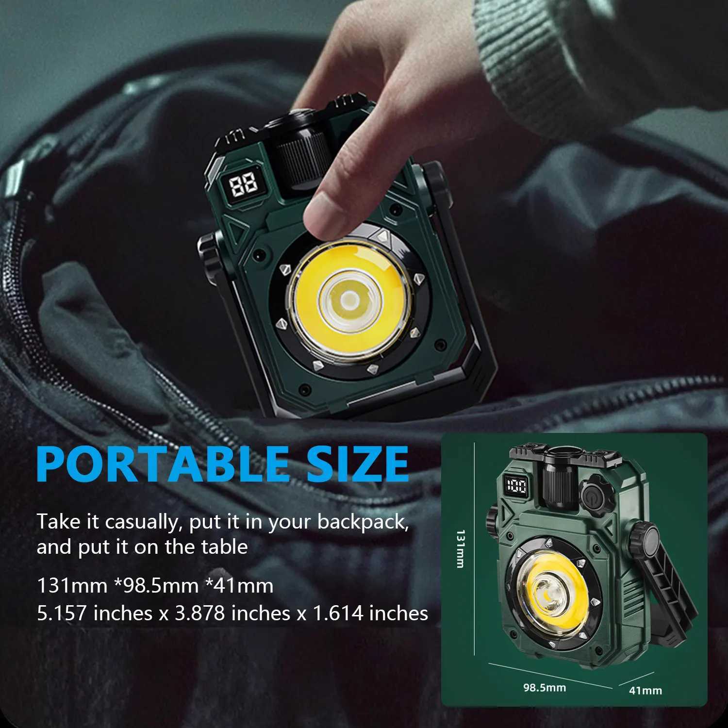 Outdoor LED Camping Lights 3600Mah Rechargeable Emergency Lighting Waterproof Portable tent Hanging Lamps For Camp Fishing M251115