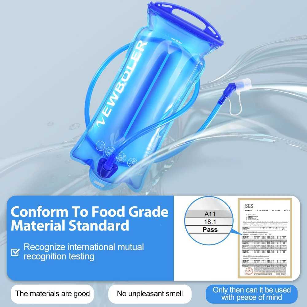 NEWBOLER 2L Sports Water Bladder Hydration Pack Storage Bag BPA Free Portable Food Grade Outdoor Drinking Camping Water BagW251114