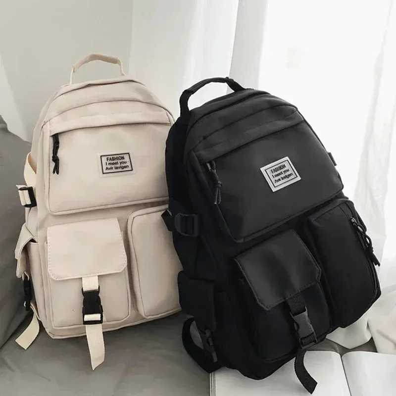 Mens and Womens Universal Nylon Backpack Large Capacity Casual Schoolbag Fashion Computer Backpack Daily CommutingW251114