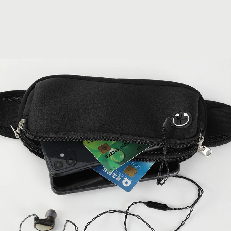 Sports Fanny Pack Womens Belt Bag Mens Running Belt Bag Phone Black Fitness Bag Running Accessories 250408
