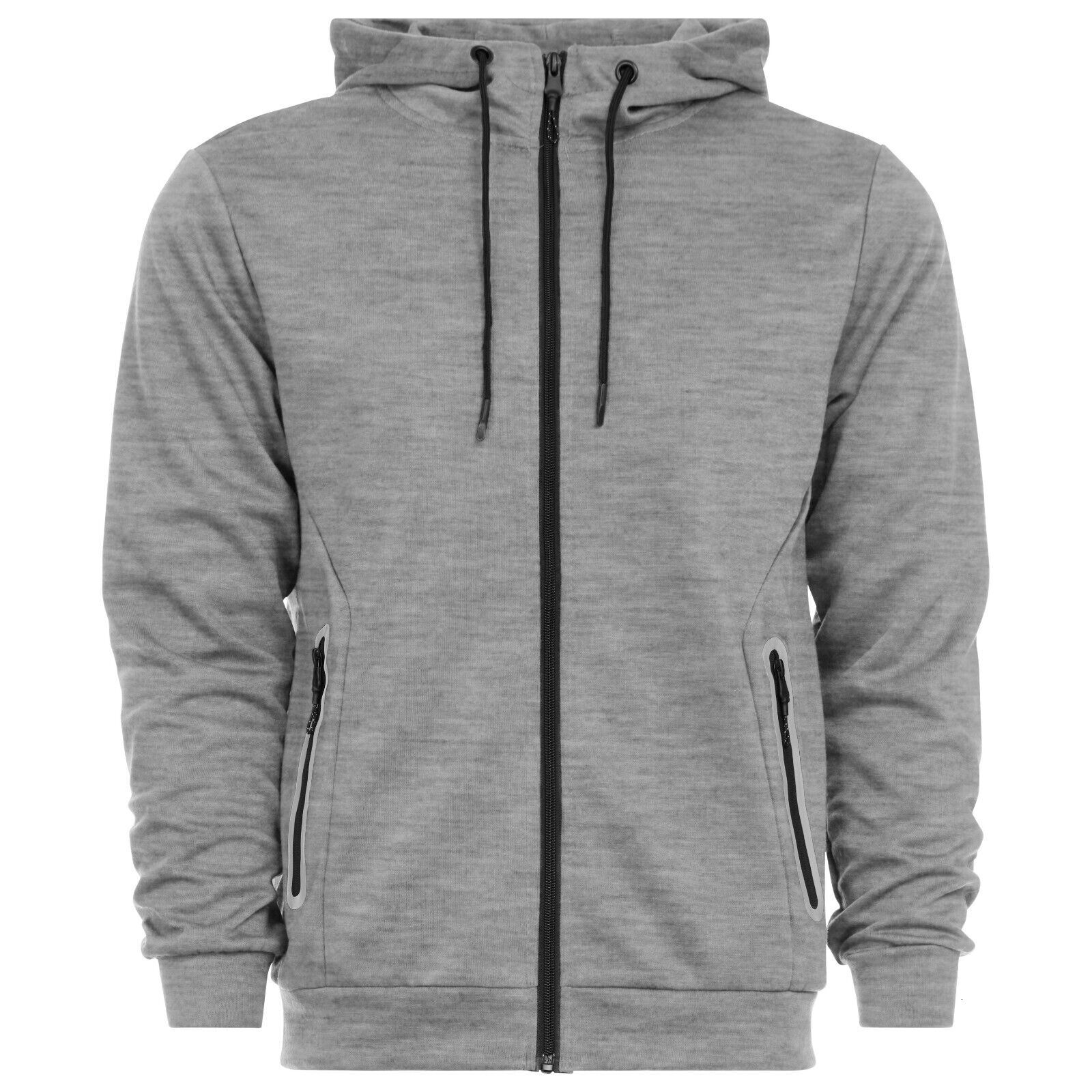 Track Men's Tech Suit Zip Hoodie Sweatshirt & Jogger Set With Zippered Pockets &