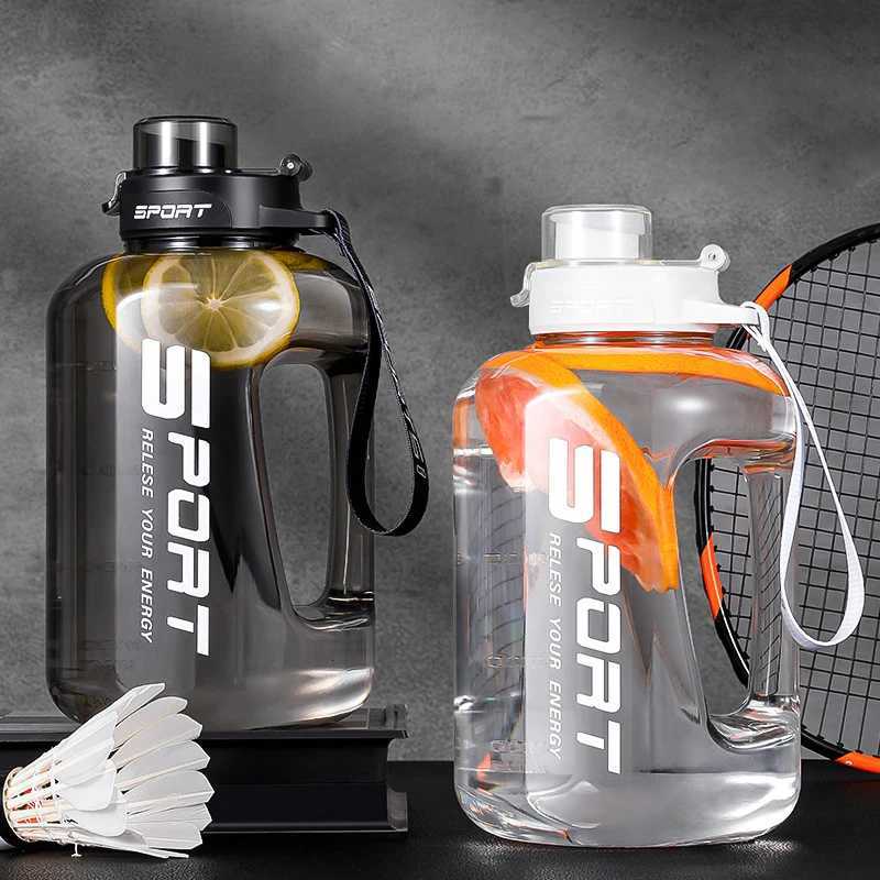 Large Capacity2500/1700ML Water Bottle With Straw Lid Sports Gym Water Kettle For Camping Travel BPA Free Drinking BottlesW251114