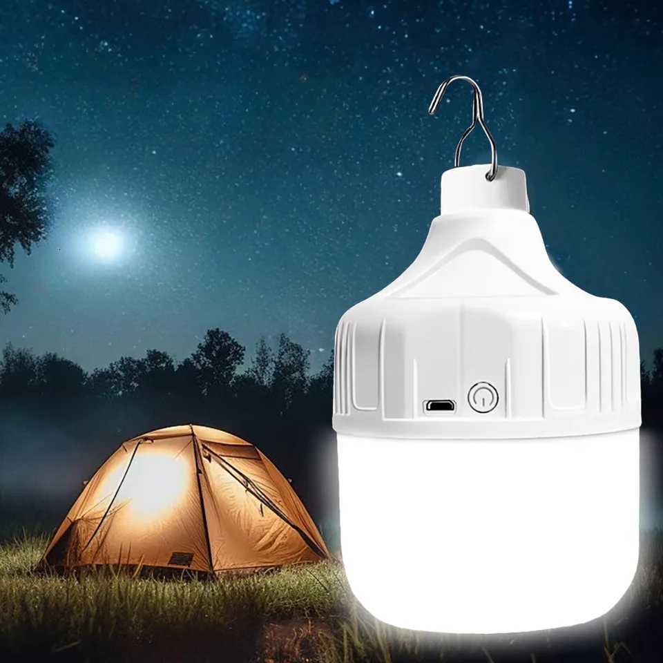 Miflame Portable LED Camping Lantern USB Rechargeable 3 Mode High Power Emergency Light for Tent Patio Garden Outdoor Night Use M251115