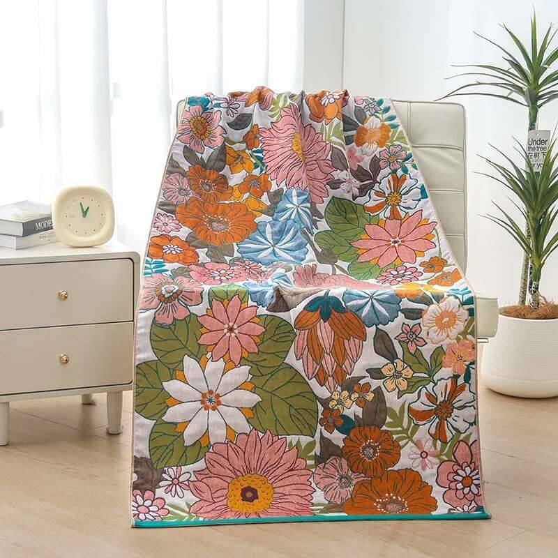 Large Size Pure Cotton Gauze Absorbent Quick Drying Bath For Home Bathroom Wrapped Beach Shower Towel 80*160Cm