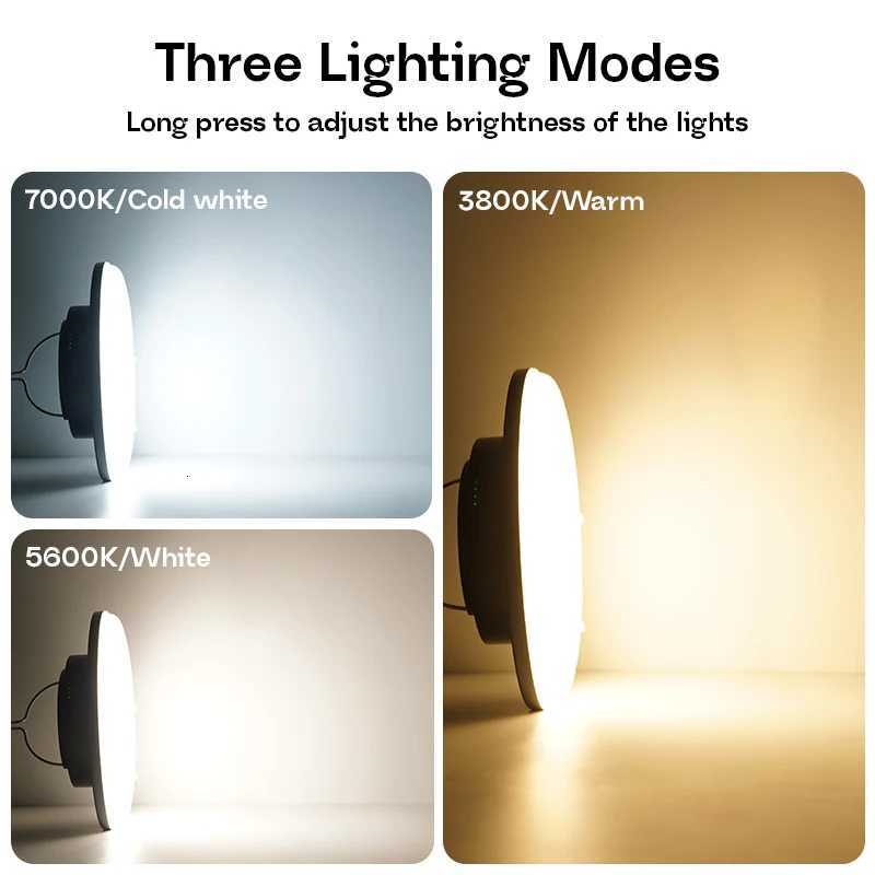 MOSLIGHTING 6000mAh Rechargeable Camping Lantern 48W Portable Flashlight LED Camp Light with 3 Light Modes Outdoor Work Lighting M251115