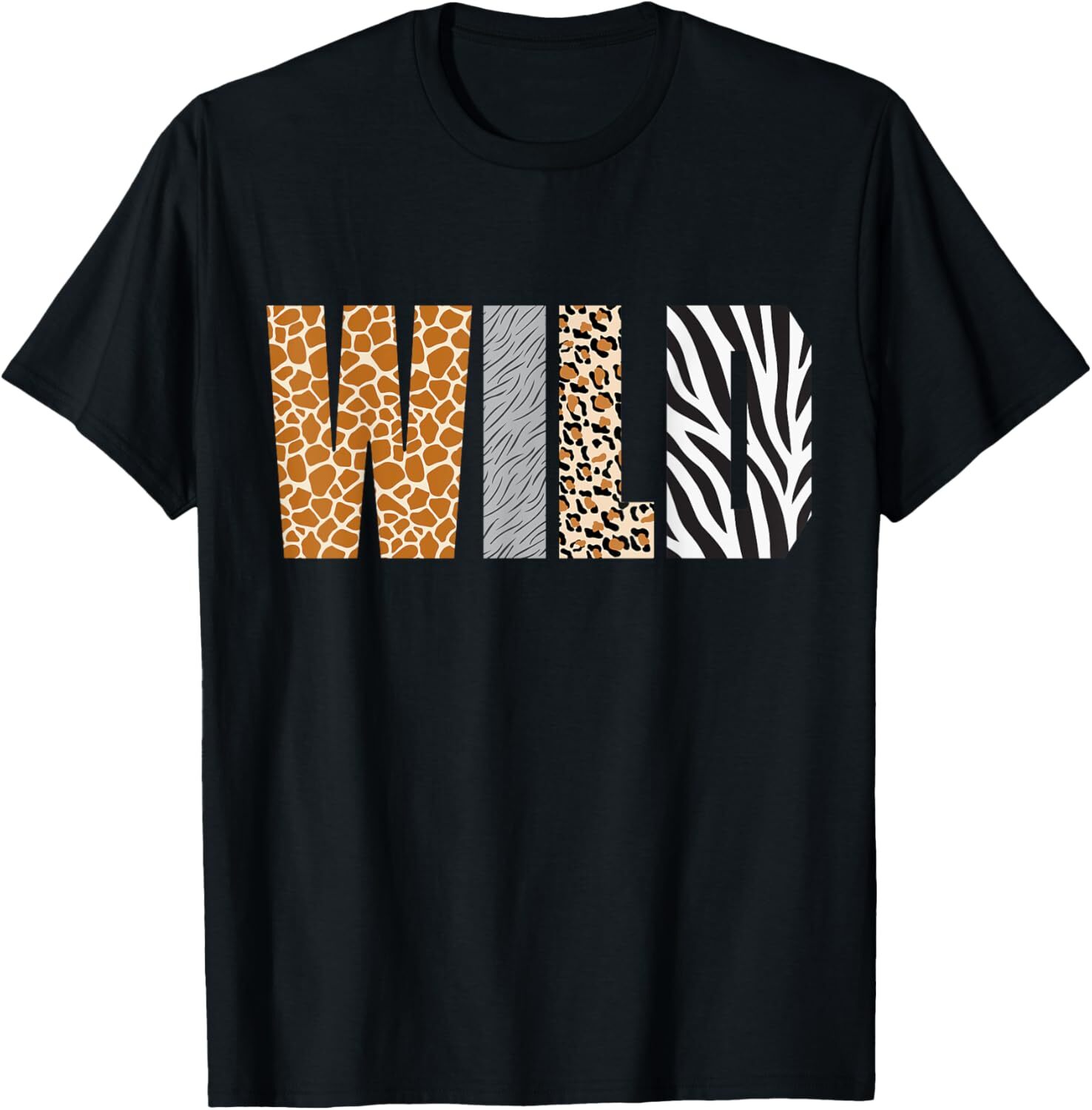 T shirt for Mens Wild Animal Pattern Giraffe Wolf Leopard Zebra Animal Print Graphic Tee Casual Tops Clothes Short sleeve