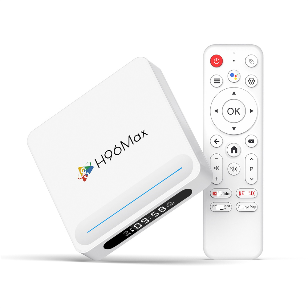 H96 Max H618 Plus Android 14.0 Allwinner Quad Core 8K HDR 100M LAN Wifi6 BT5.4 Voice Assistant Media Player Stick Smart TV Box
