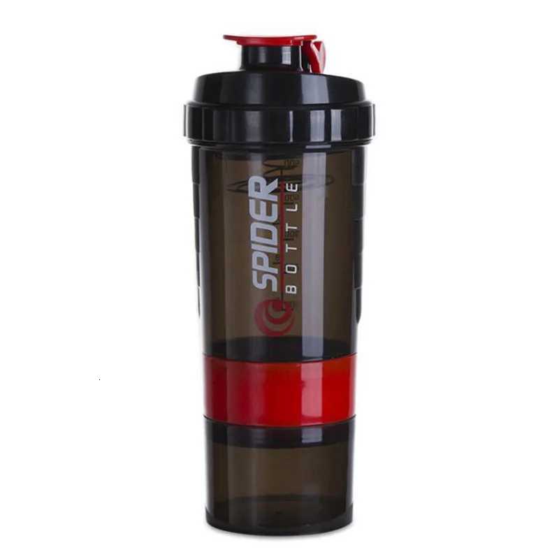 Sport Water Bottle Portable Protein Shake Cup 3 Layers Shake Cup with Measurement Marking Gym Fitness Protein Shake BottleW251114