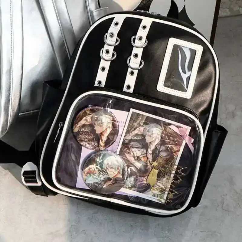 Y2K Cute Mini Backpack Women Kawaii Ita Bag Sweet Girl Transparent Rucksack DIY Display Knapsack Lolita Preppy Style School BagsW251114
