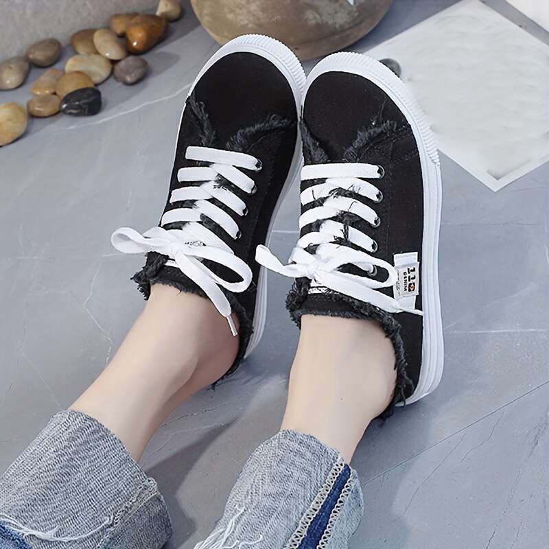 Women's shoes designer Sneakers Classic White Canvas Slip-On with Round Toe Breathable Shoes Sports Casual trainers high quality