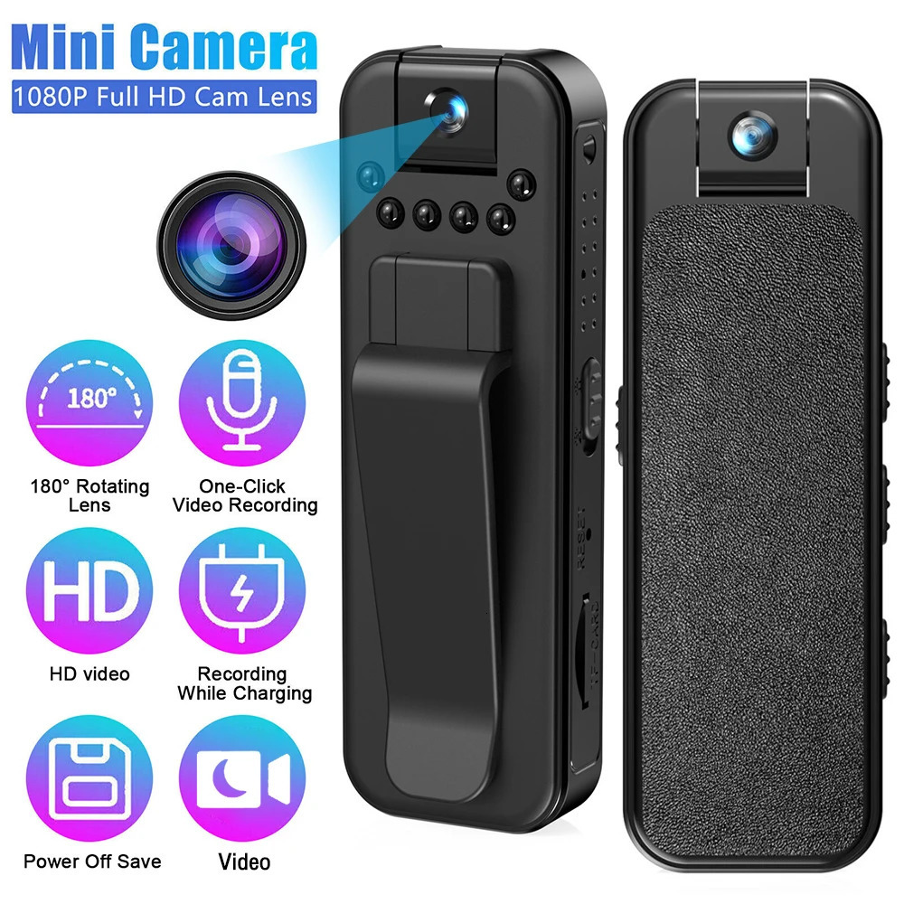 High definition 1080P mini portable camera small digital video recorder infrared night vision surveillance 250408