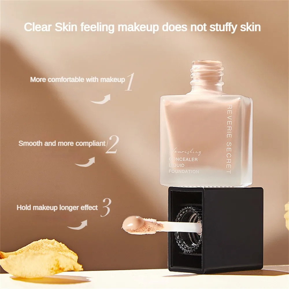 30ml Matte Face Base Makeup Waterproof Long Lasting Liquid Foundation OilControl Concealer il makiage 240220