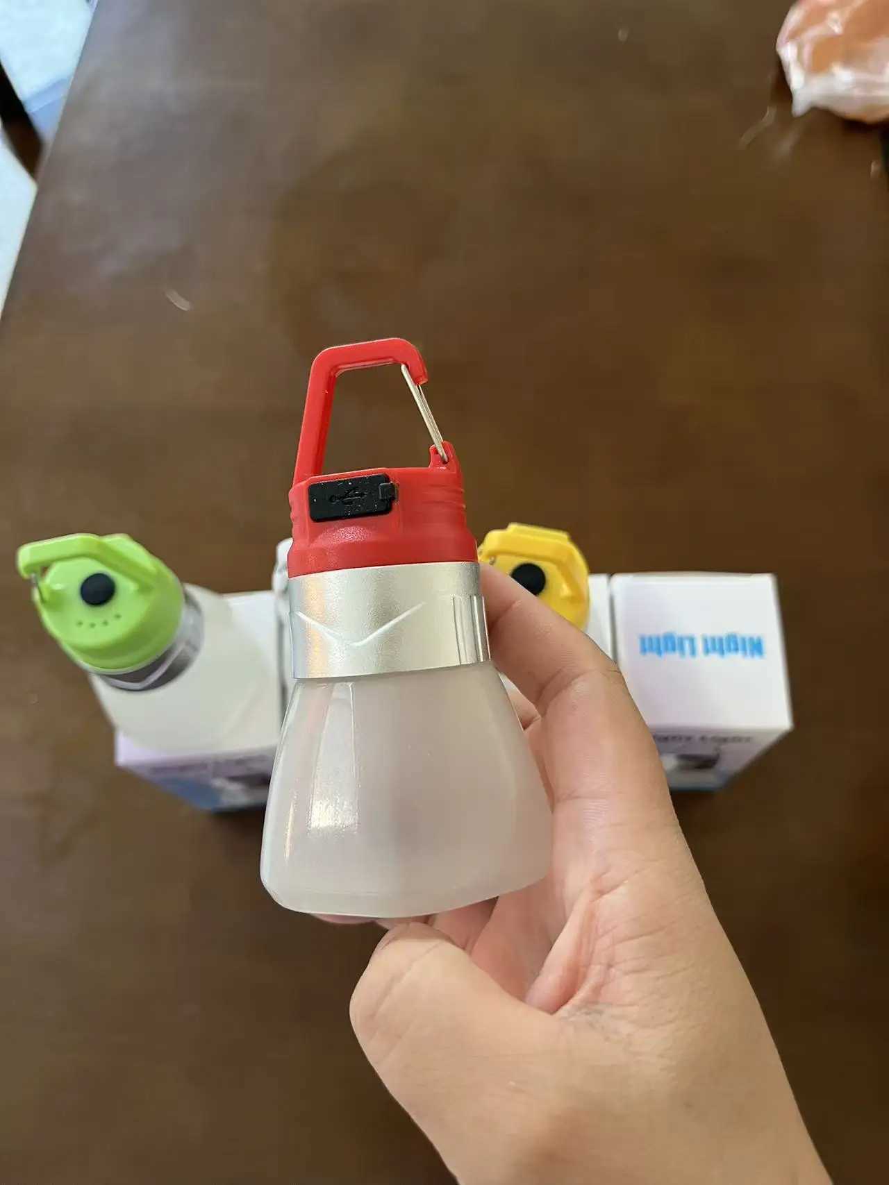 Portable Camping Lantern Outdoor Camping Water Bottle Light Hiking Multi Scene Atmosphere Hanging Spotlight Flashlight M251115