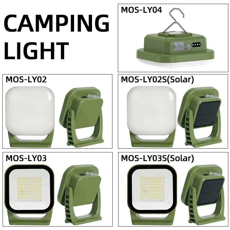 MOSLIGHTING 9000mAh Camping Lantern Flashlight Solar Camping Light USB Fast Rechargeable Bulb Outdoor Tent Lamp Emergency Lights M251115