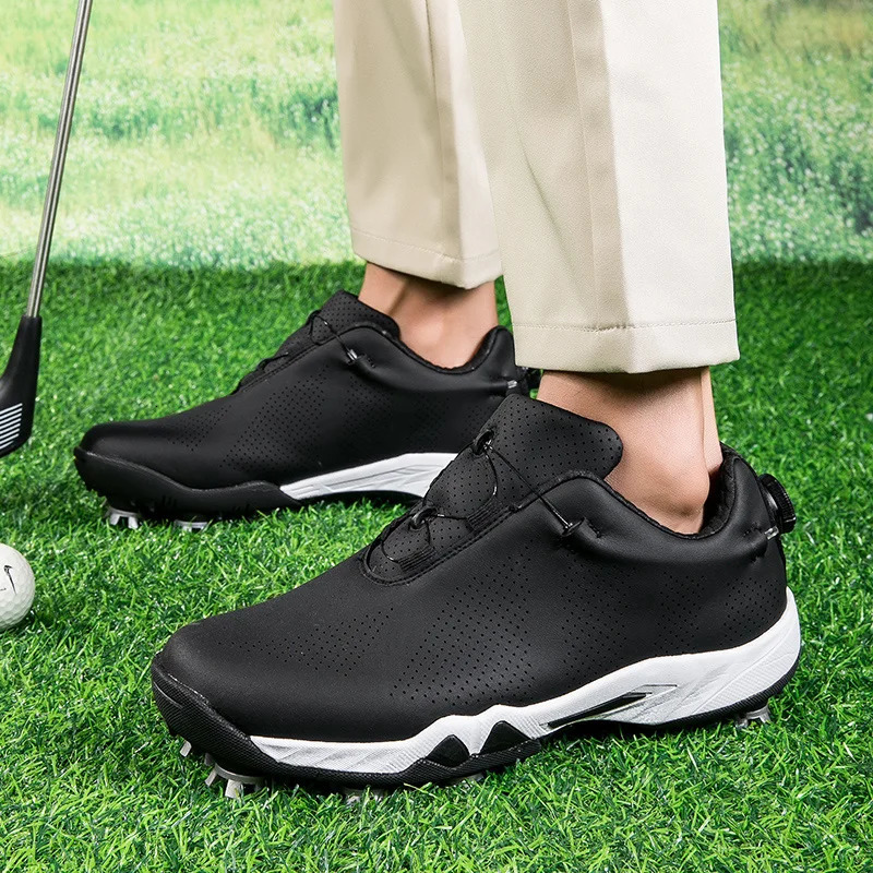 Mens and womens walking shoes professional lightweight lawn golf shoes comfortable and soft to wear breathable walking shoes 250411