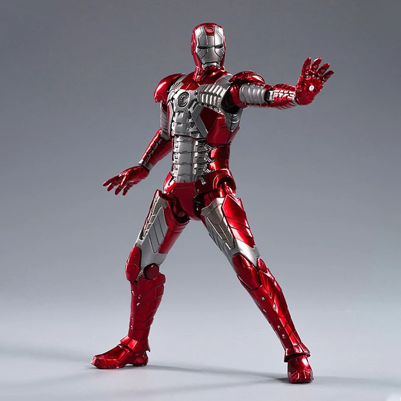 ZD Toys Marvel Official Licensed Iron Man MK5 7Inch Tony Stark Action Figure Avengers 1/10 Scale Collectible Model Kids Gifts Bulk Wholesale