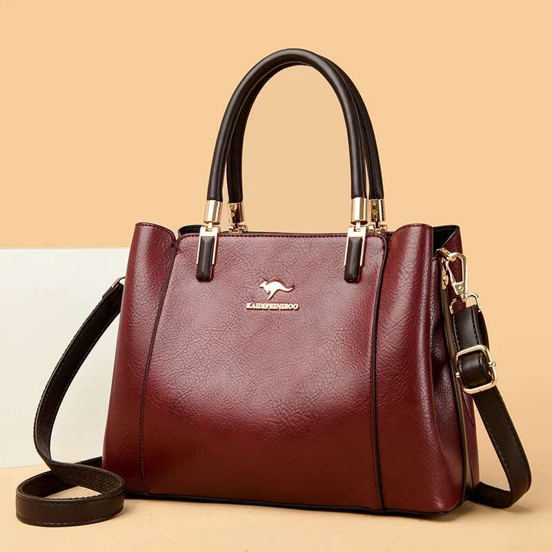Genuine Handbags Women 2024 Trending Crossbody Shoulder Bags Ladies Branded Tote Bag 100% Cow Leather Casual Sac