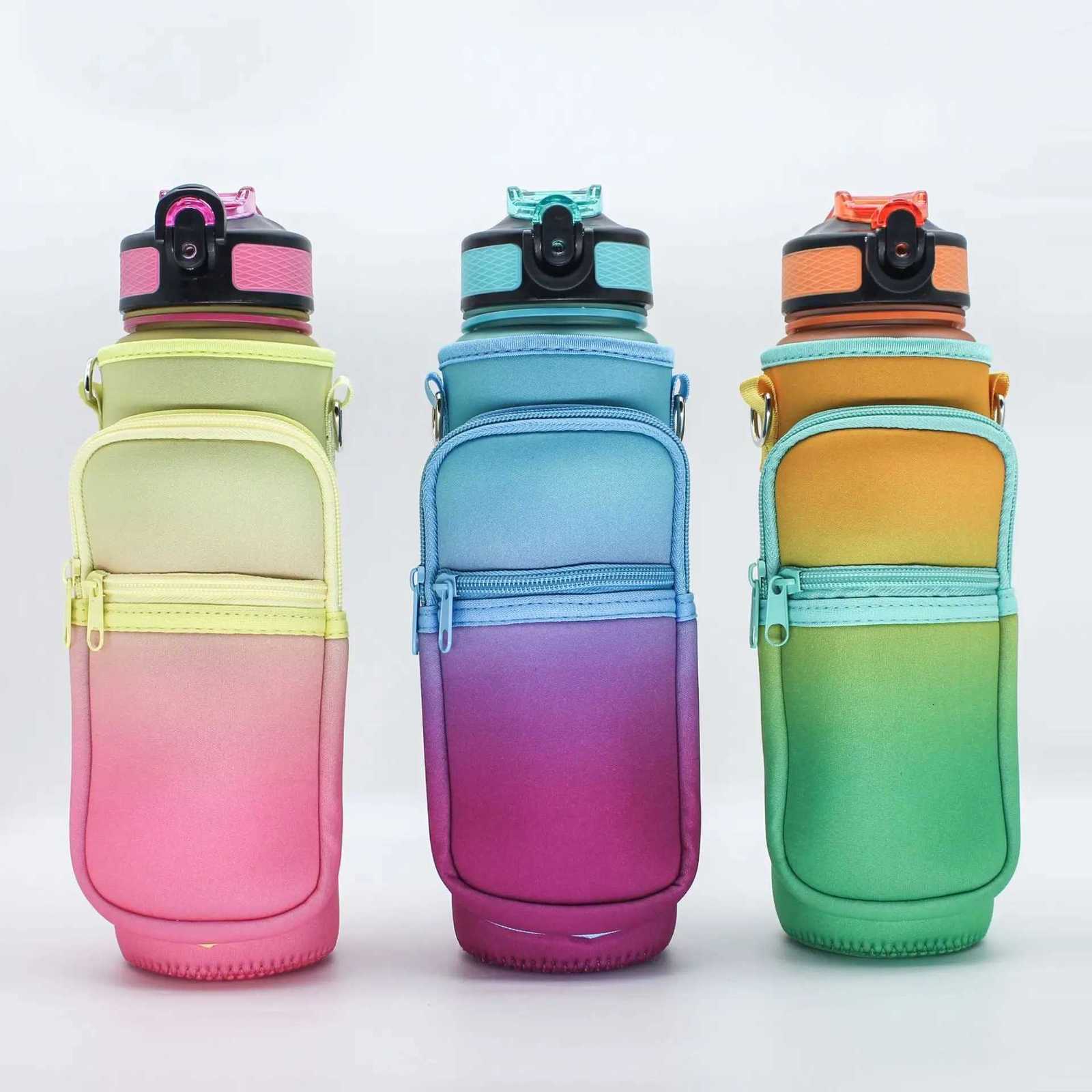 1L Water Bottle Sleeve Bag Mobile Phone Pouch 32Oz Thermos Diving Cup Holder Protective Cover Water Cup Bag Kettle Pocket StrapW251114