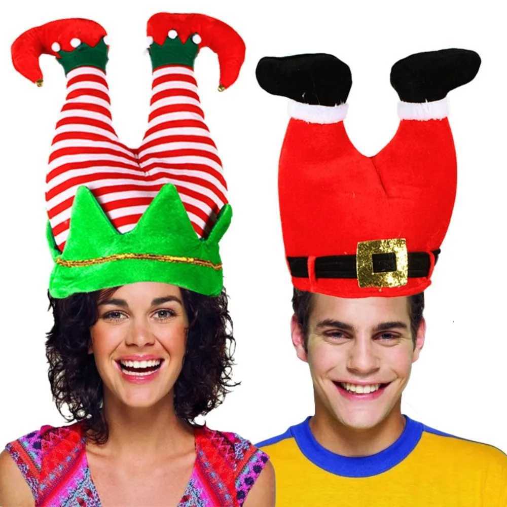 Festive Christmas Hat Gold Bright Color Elf Clown and Pants Headwear Party Gifts Perfect Christmas Decoration Party Supplies Y251115