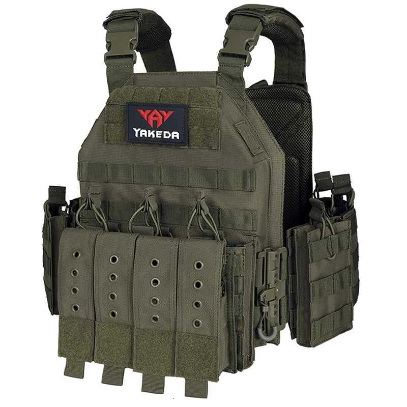 Yakeda 1000D Nylon Plate Carrier Vest Outdoor Hunting Protective Adjustable Molle Vest for Airsoft Combat XJ251114