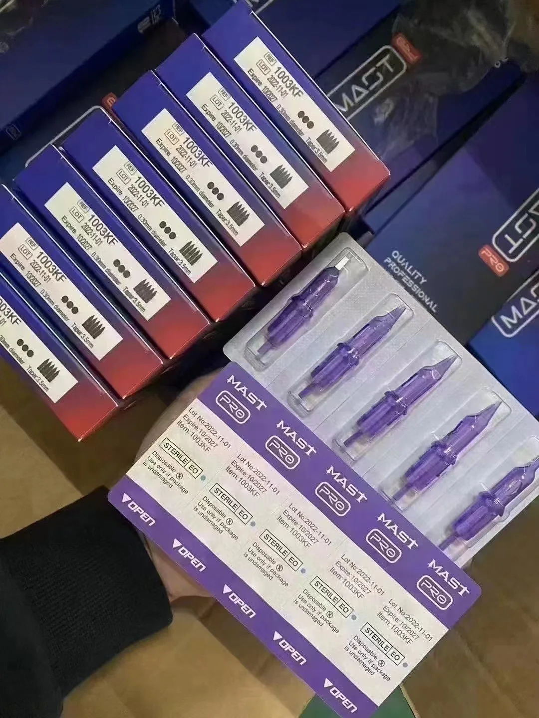 DragonHawk 10pcs RS Mast Pro Tattoo Sterilized Disposable Cartridge Needles Permanent Makeup Machine Rotary Pen Tattoo Supplies 250409