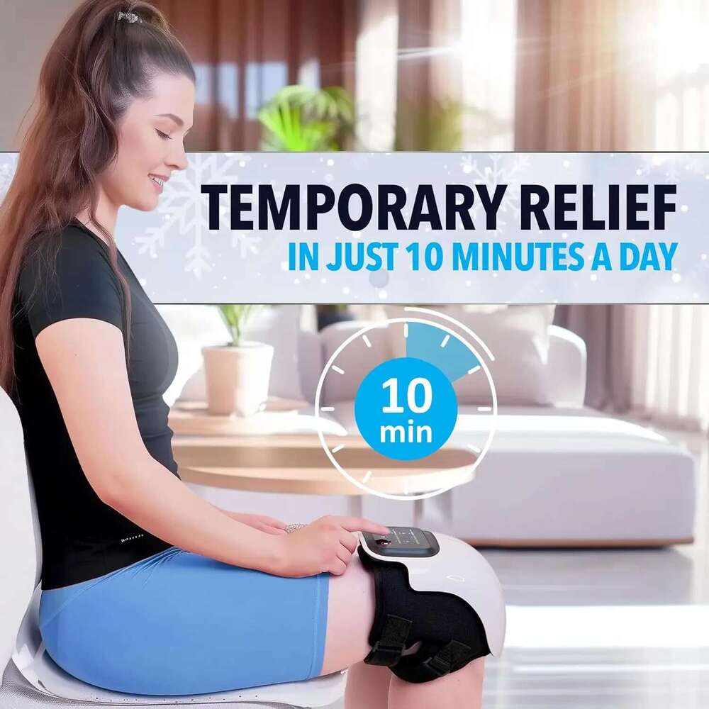 Knee Massager Smart Red Light Massage Therapy for Swelg Stiff Joints Stretched Ligament and Muscles Injuries Gifts