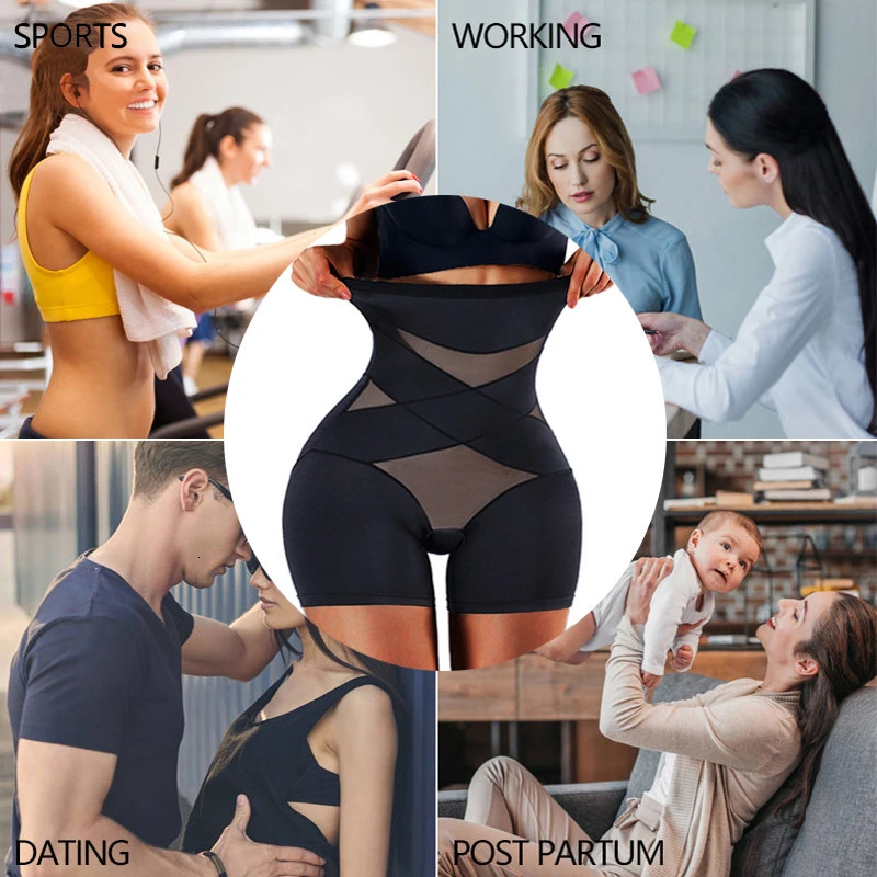 CXZD Women High Waist Trainer Body Shaper Panties Tummy Belly Control Body Slimming Control Shapewear Girdle Underwear 250415