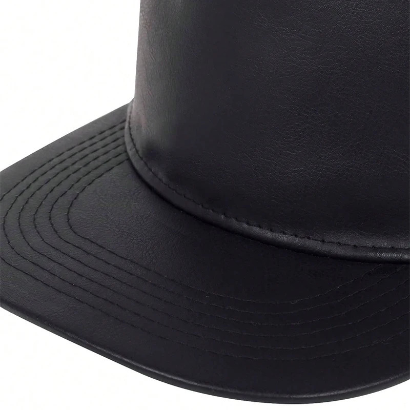 Solid Leather Hat Men Women Adjustable Baseball Cap Sport Hip Hop Golf Caps Male Female Street Headwear Sun Hats gorras 250414