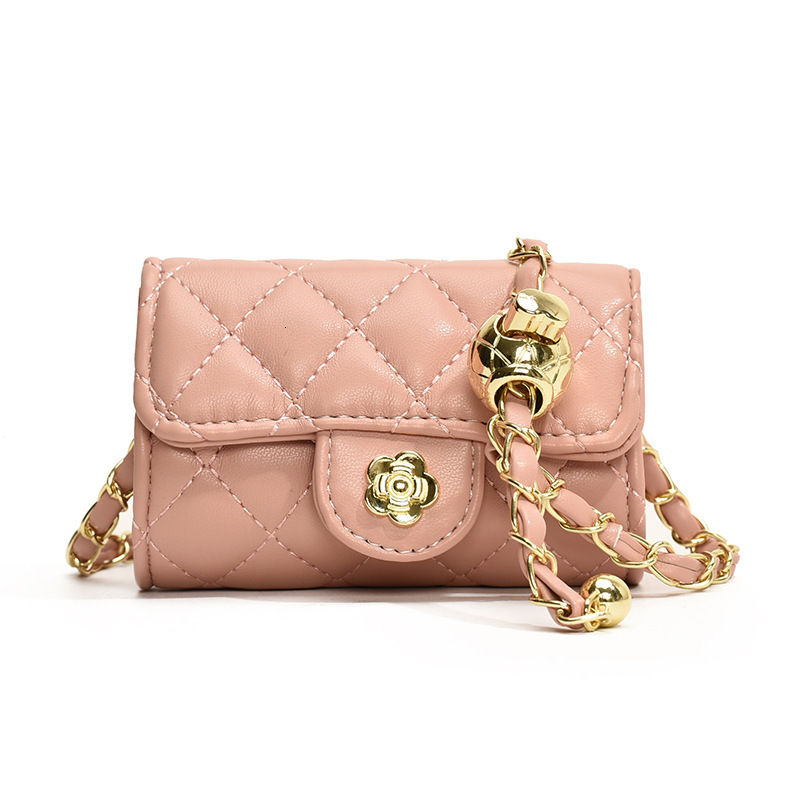 Designer Shoulder Dia Grid Embroidery Thread Small Fragrant Style Golden Ball Crossbody Mini Casual Commuting Texture Bag For Women Totebag Handbag